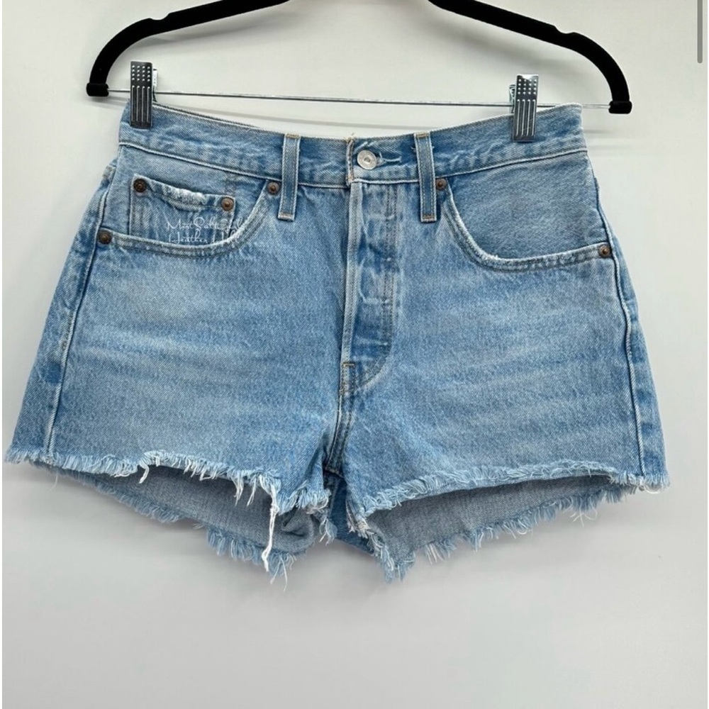 Levi's 501 Original Fit Button Fly High Rise Jean Shorts Size 27